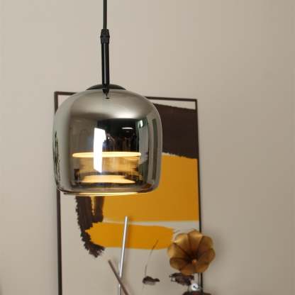 Verona Modern Smoked Glass Pendant Light