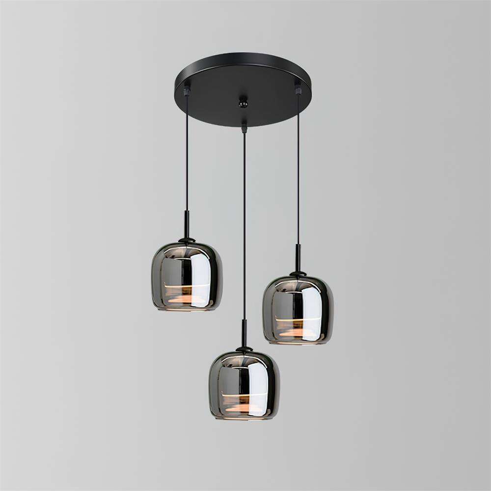 Verona Modern Smoked Glass Pendant Light