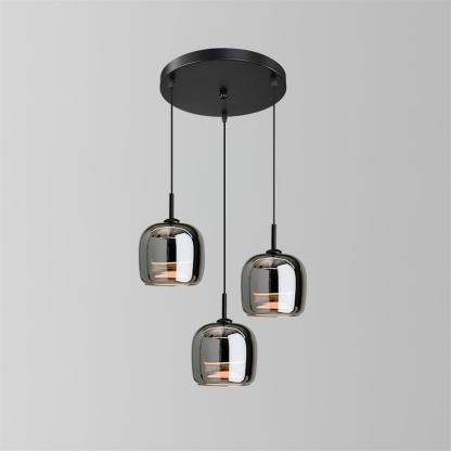 Verona Modern Smoked Glass Pendant Light