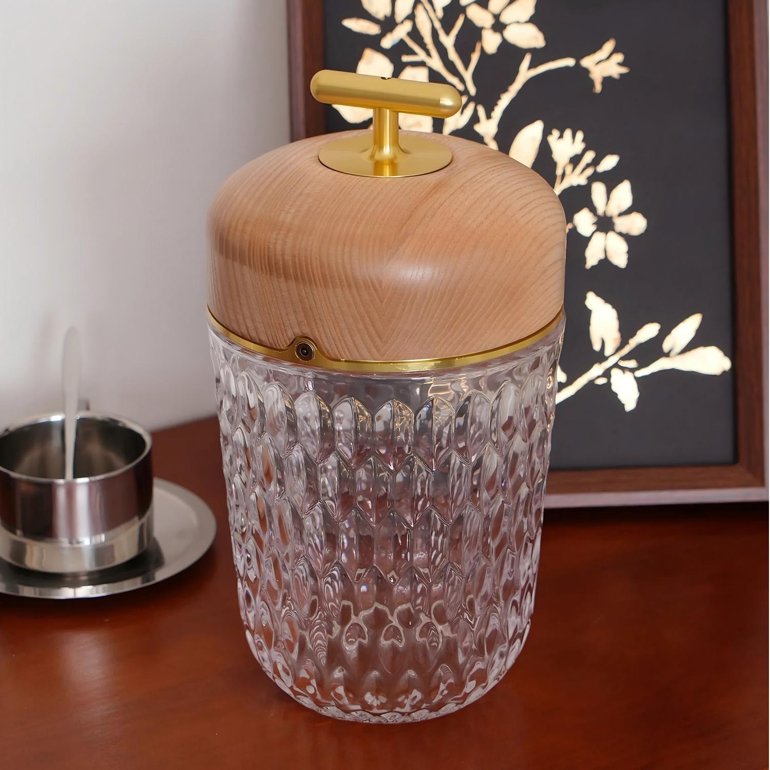Verona Folia Crystal Portable Table Lamp