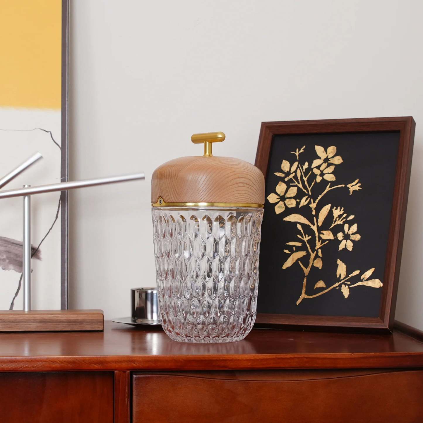 Verona Folia Crystal Portable Table Lamp