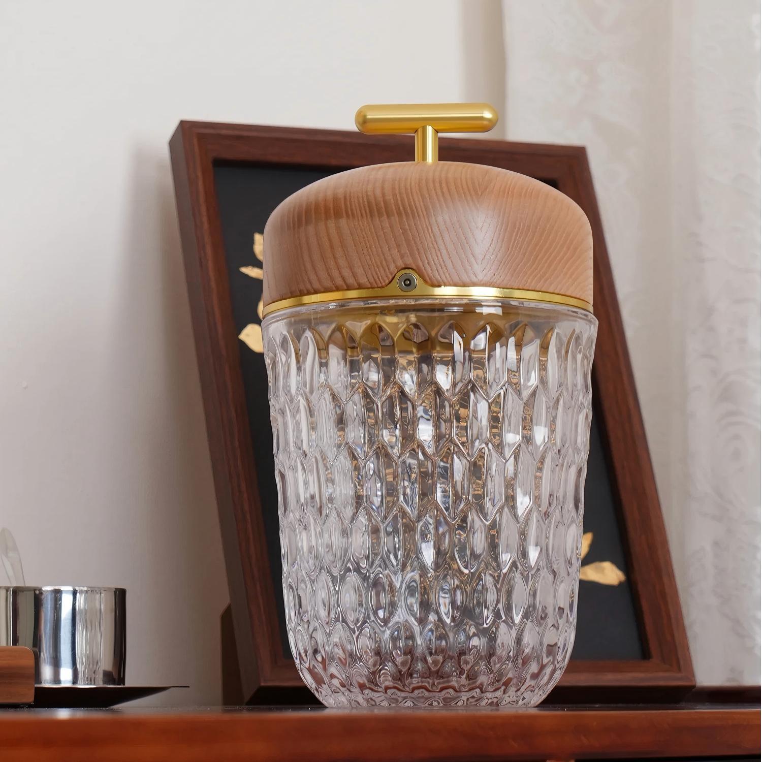 Verona Folia Crystal Portable Table Lamp