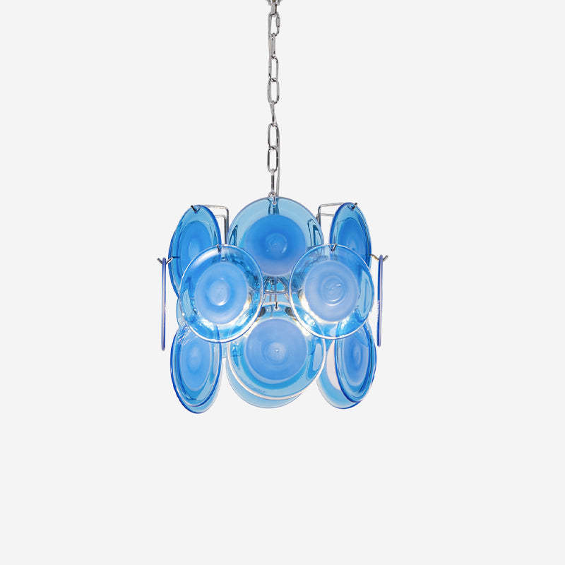 Verona Blue Glass Pendant Lamp