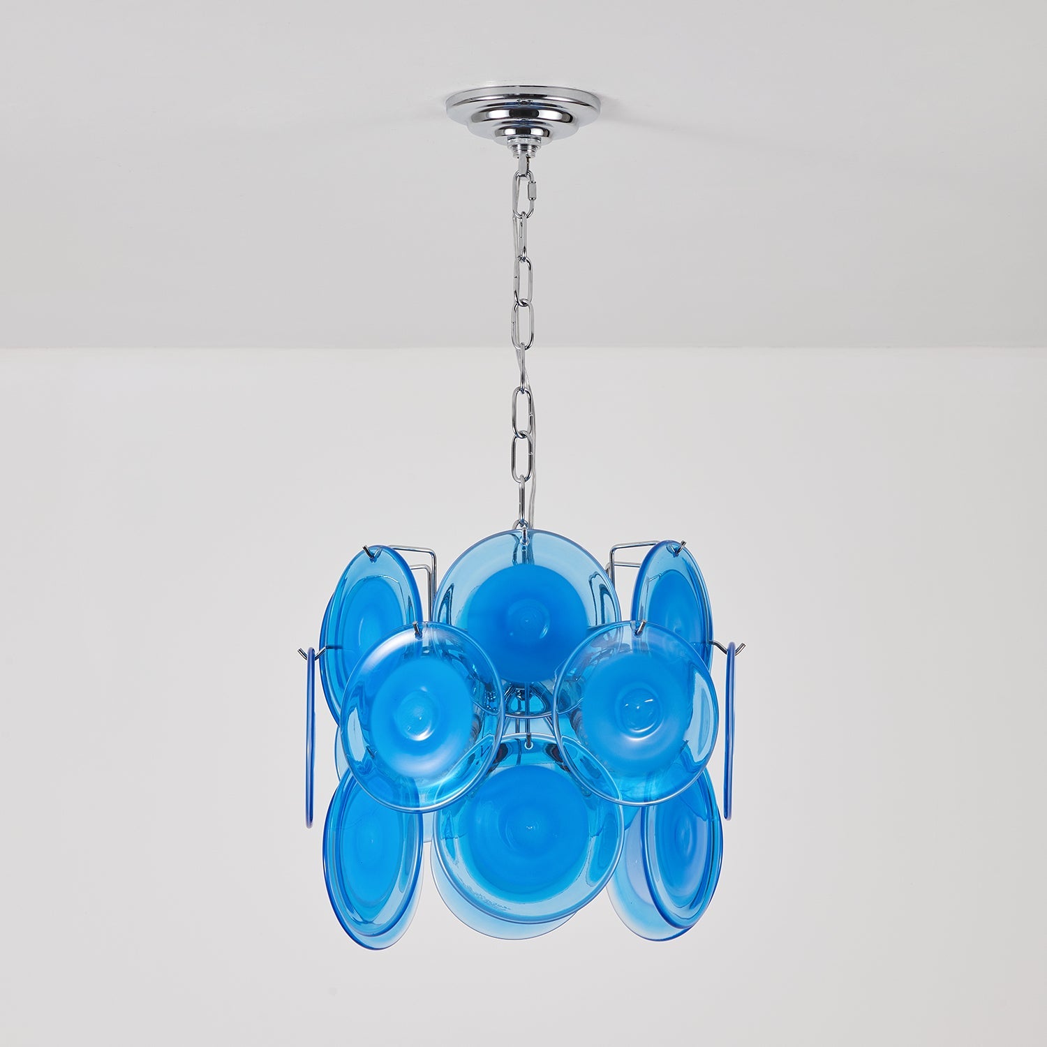 Verona Blue Glass Pendant Lamp