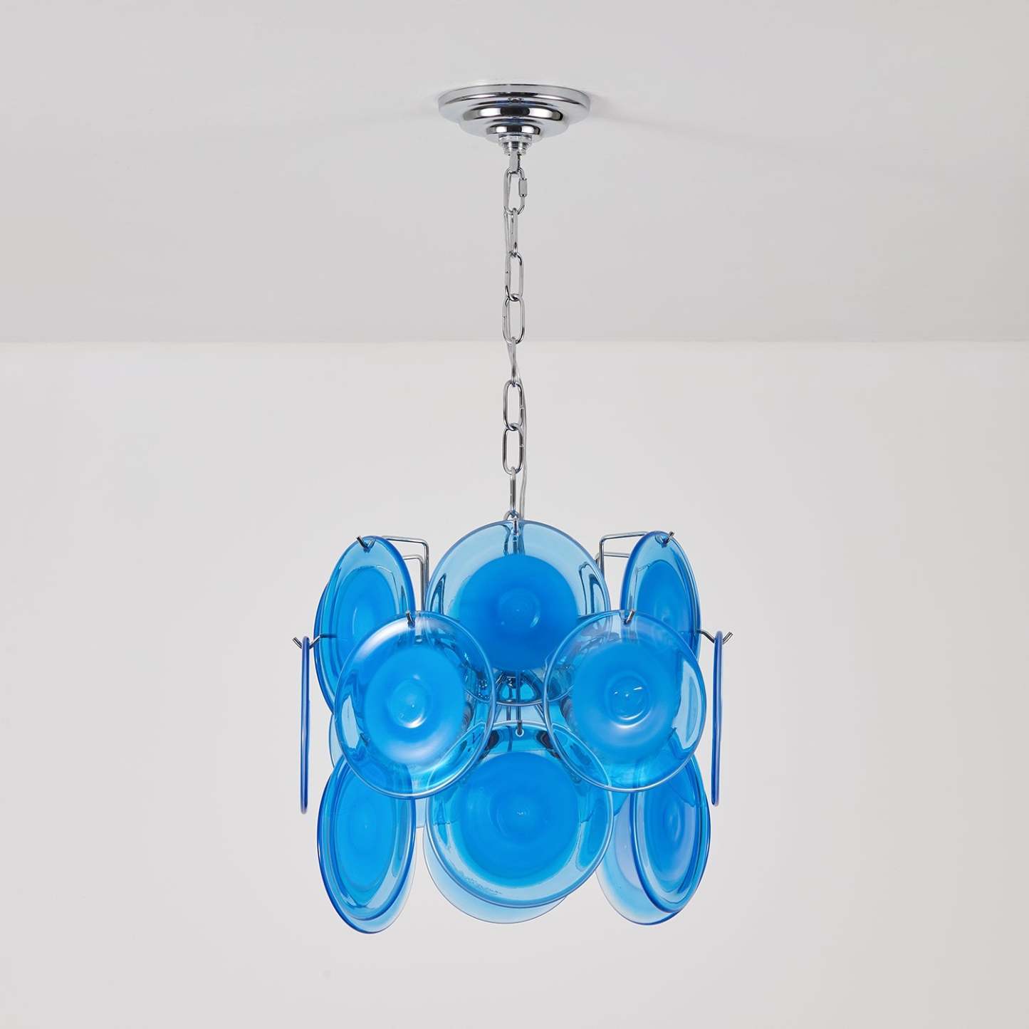 Verona Blue Glass Pendant Lamp