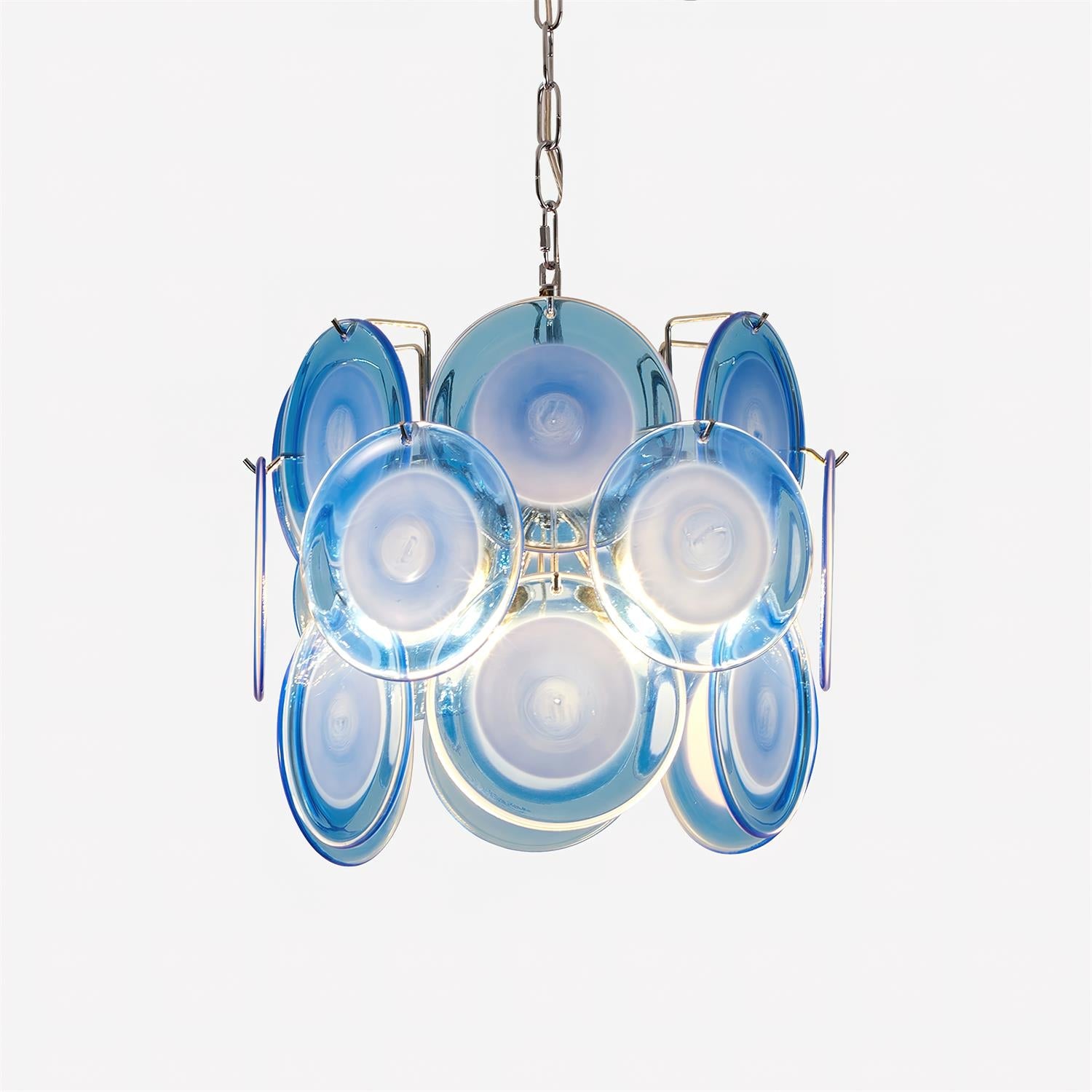 Verona Blue Glass Pendant Lamp