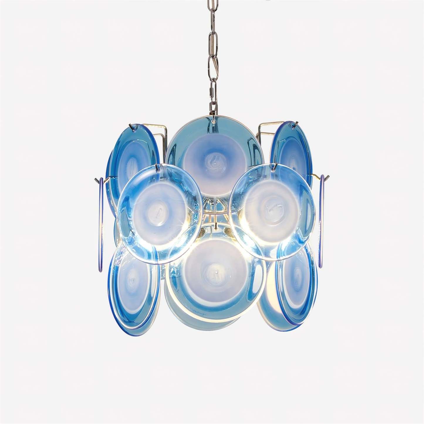 Verona Blue Glass Pendant Lamp