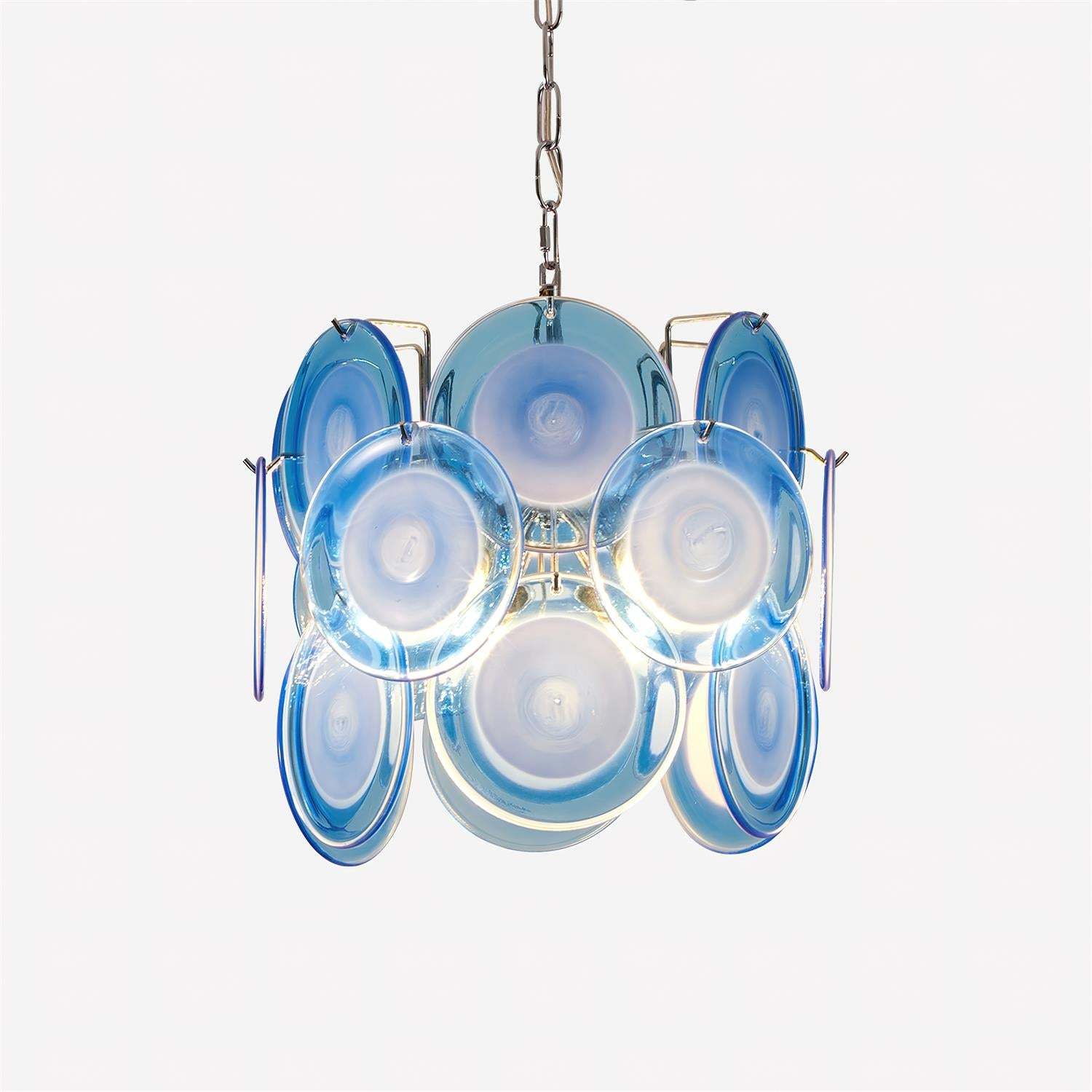Verona Blue Glass Pendant Lamp