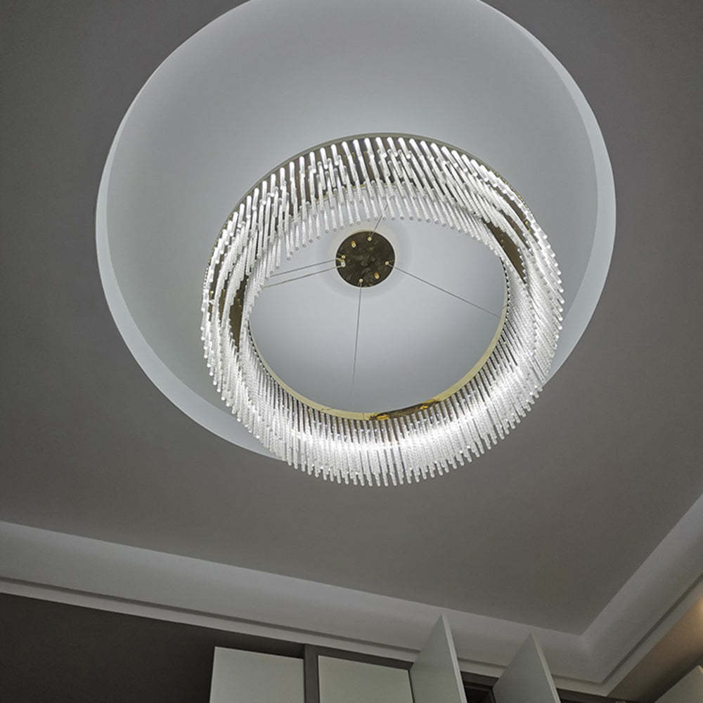 Colon Suspension Ronde Moderne, Métal, Doré, Salon/Hôtellerie
