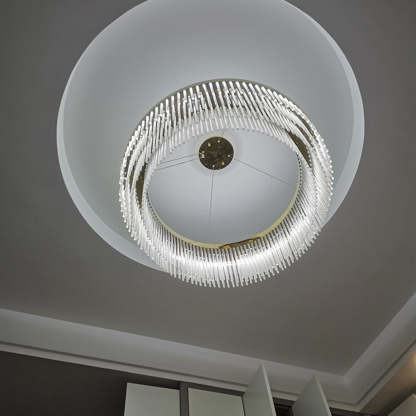 Colon Suspension Ronde Moderne, Métal, Doré, Salon/Hôtellerie