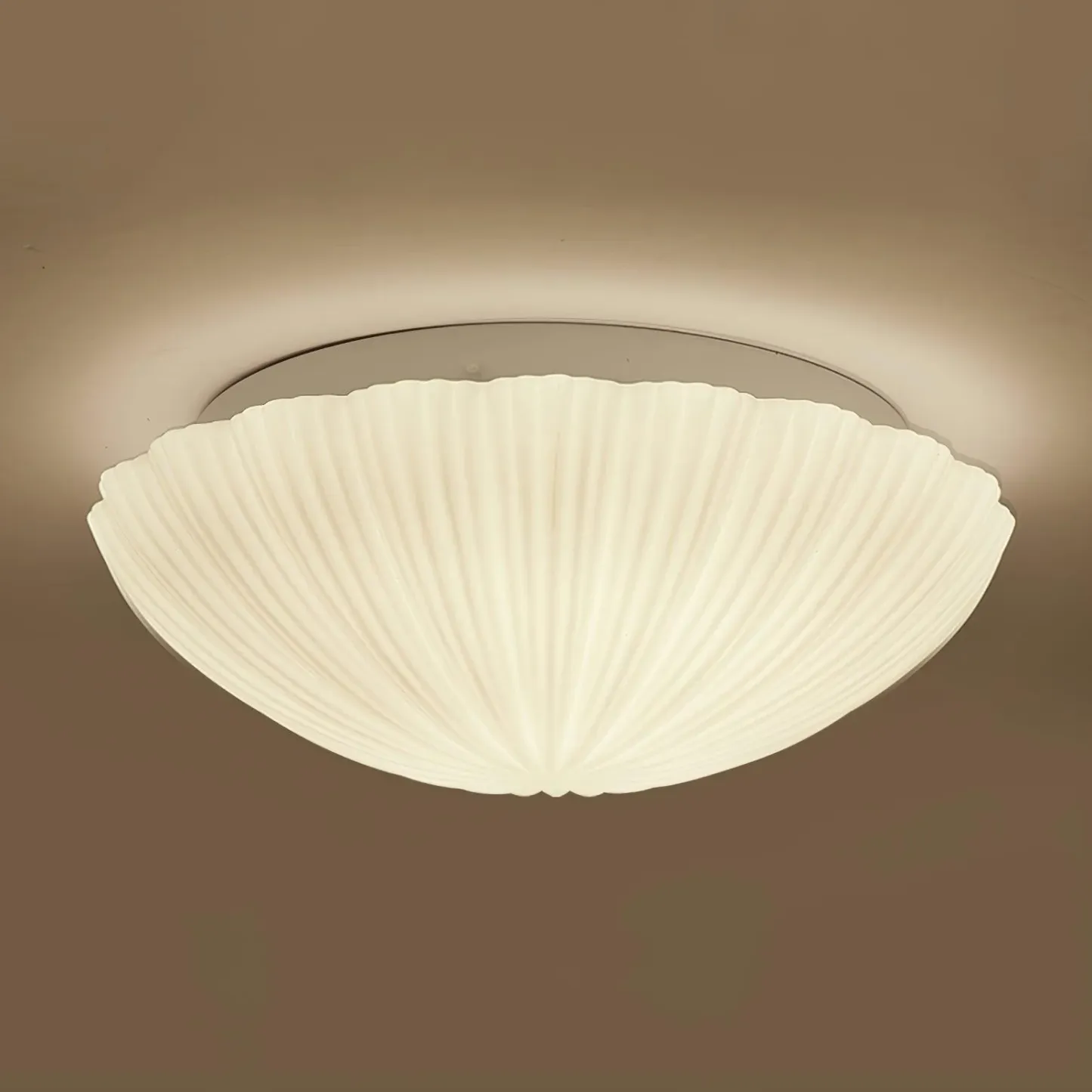 Quinn Modern Urban Seashell Glass Ceiling Light Bedroom Hallway