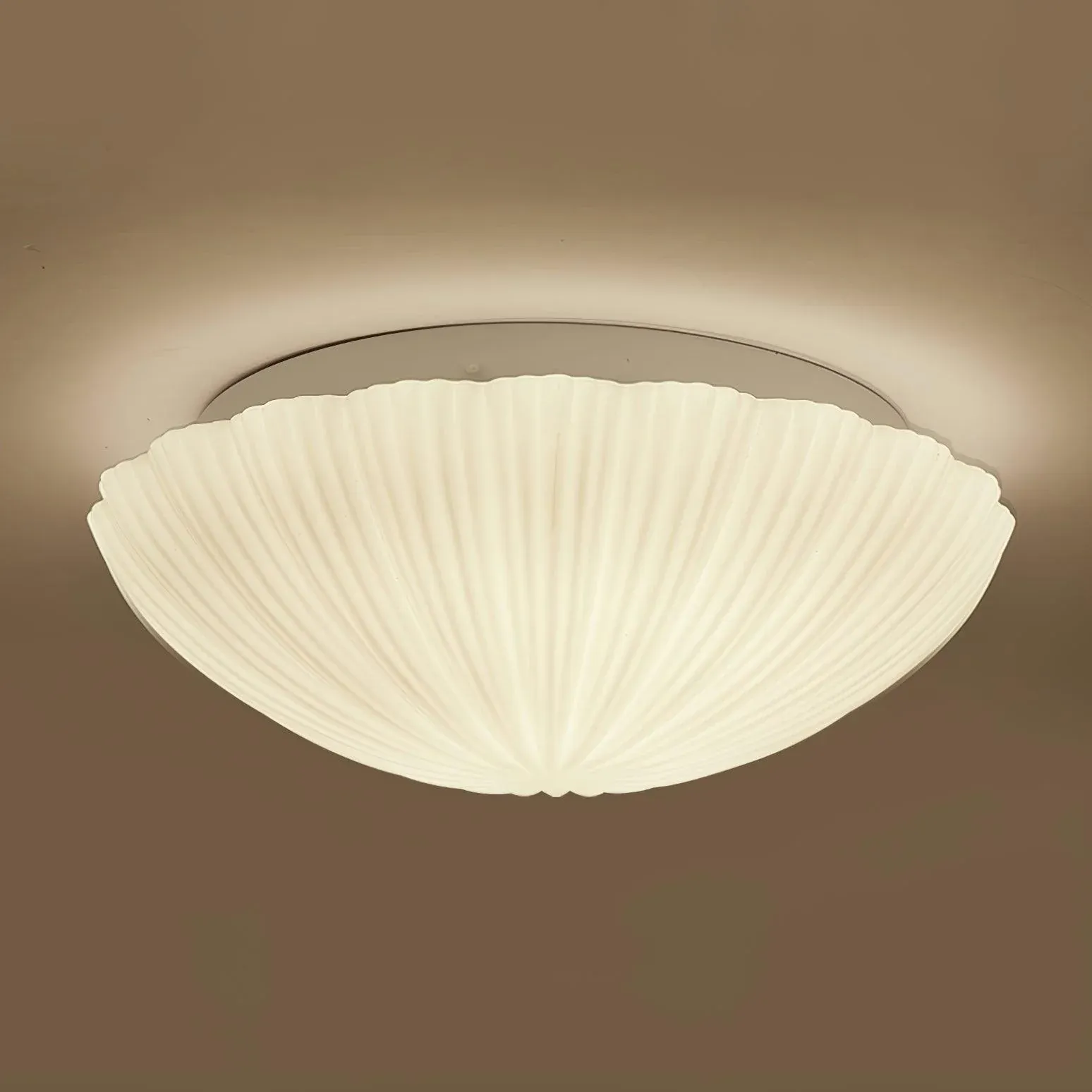 Quinn Modern Urban Seashell Glass Ceiling Light Bedroom Hallway