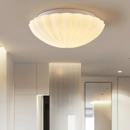 Quinn Modern Urban Seashell Glass Ceiling Light Bedroom Hallway