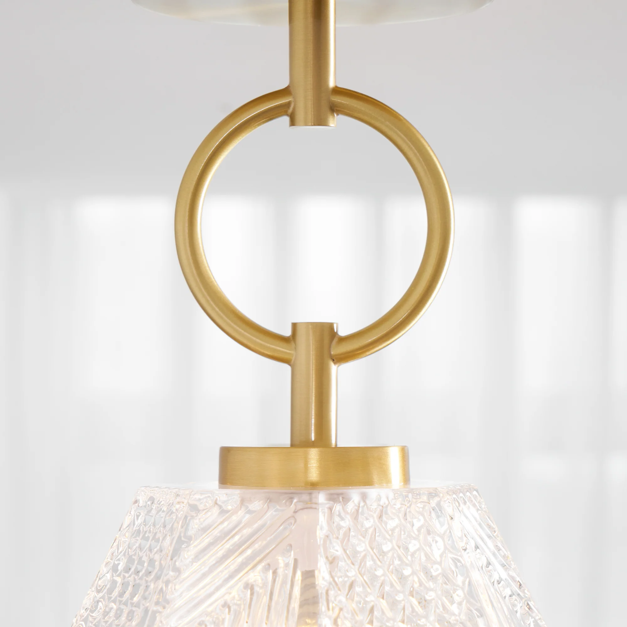 Alessio Vintage Luxe Verre Plafonnier Abat-jours Chambre Couloir