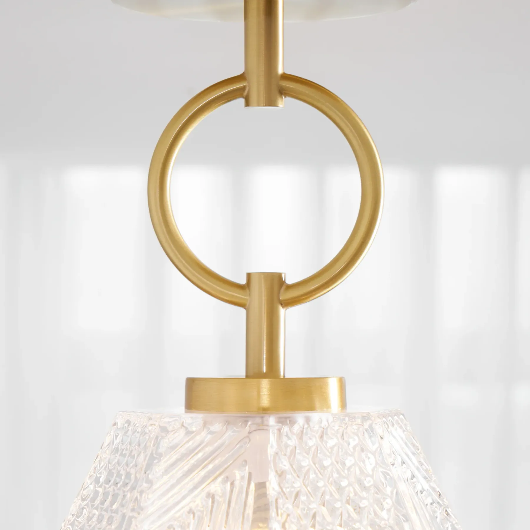Alessio Vintage Luxe Verre Plafonnier Abat-jours Chambre Couloir