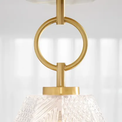 Alessio Vintage Luxe Verre Plafonnier Abat-jours Chambre Couloir