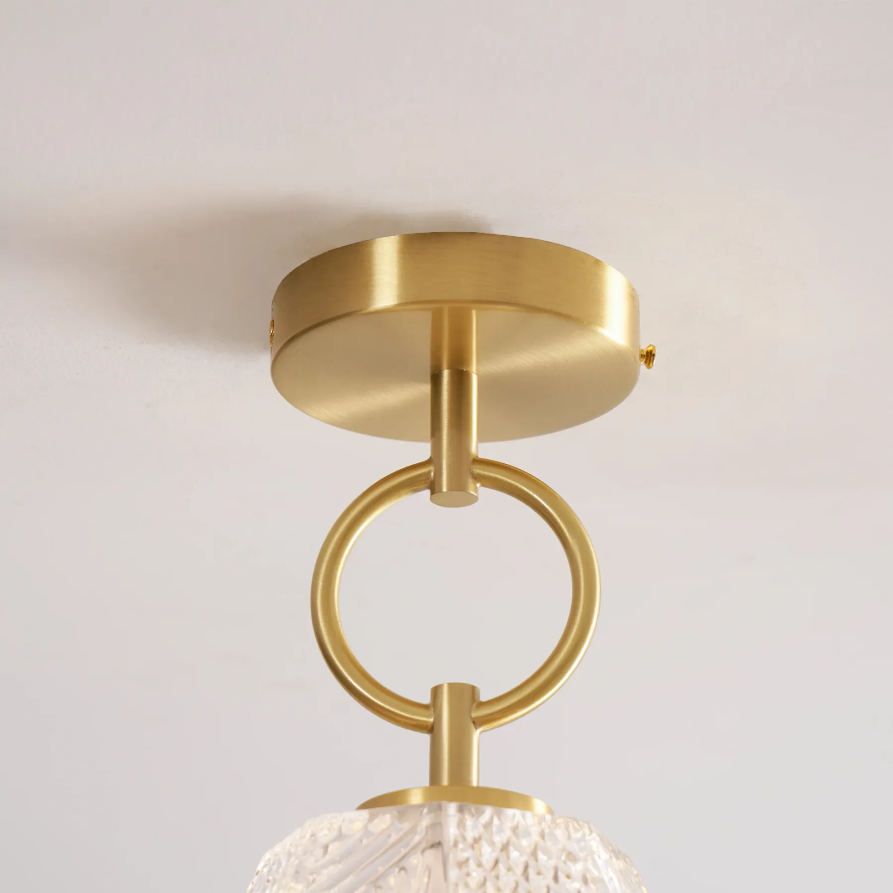Alessio Vintage Luxe Verre Plafonnier Abat-jours Chambre Couloir