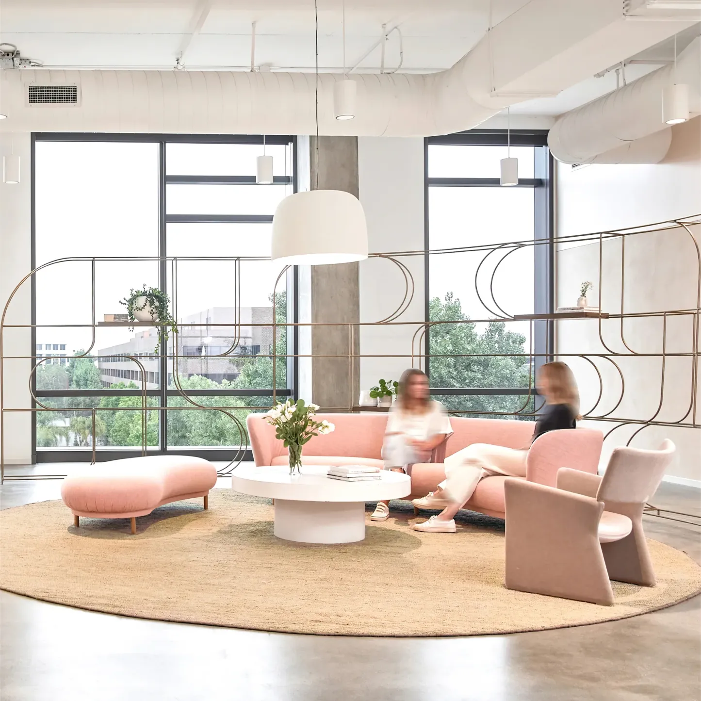 Carins Moderne Rond Métal Suspension Abat-Jours Salon Bureau