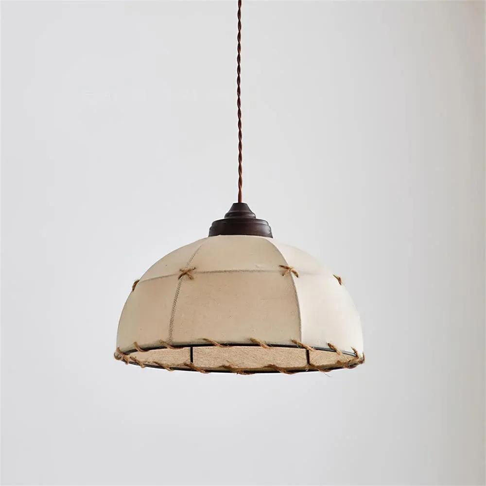 Renée Vintage Rond Textile Suspension Abat-jours Salle à Manger