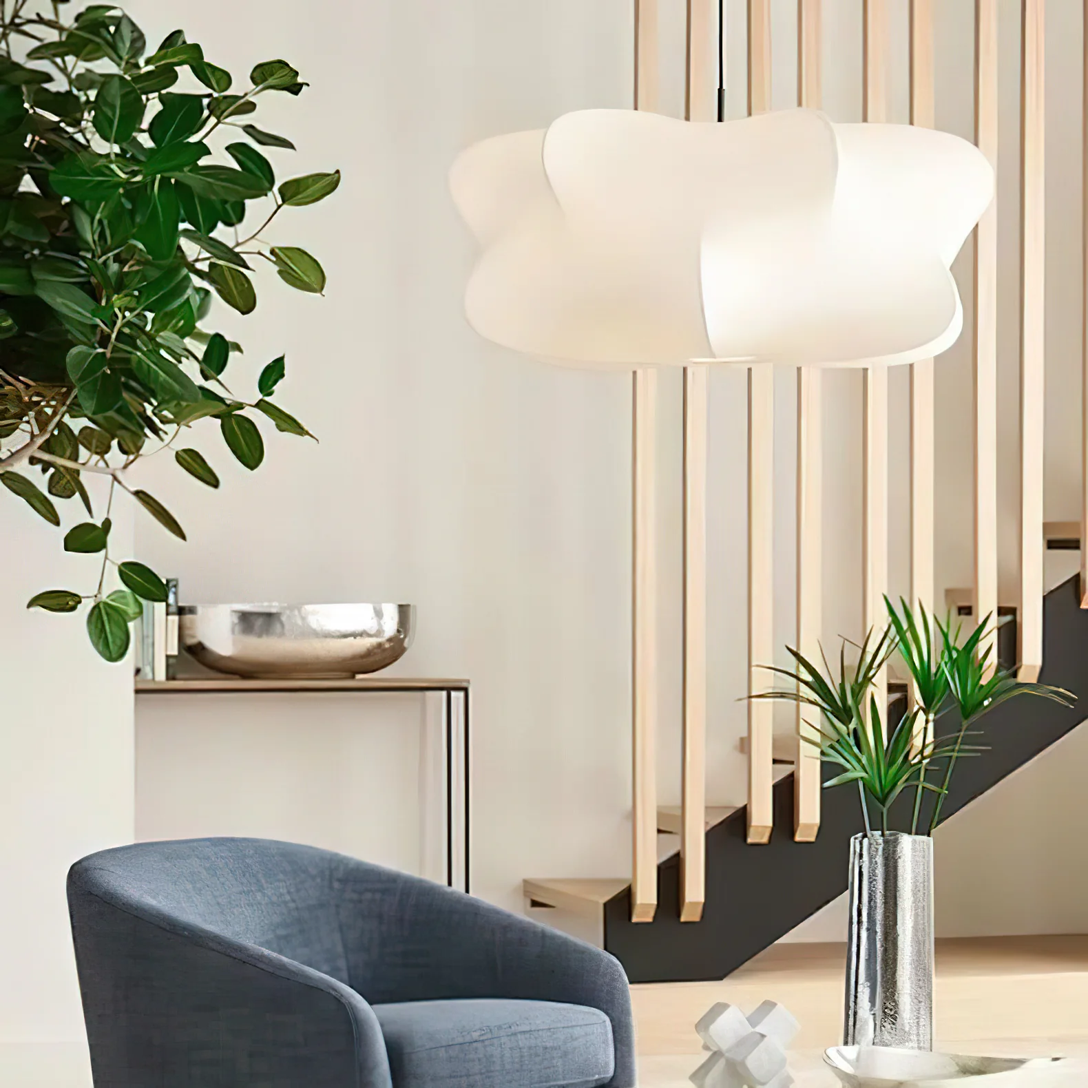 Ozawa Moderne Inhabituel Soie Suspensions Chambre à Coucher Salon