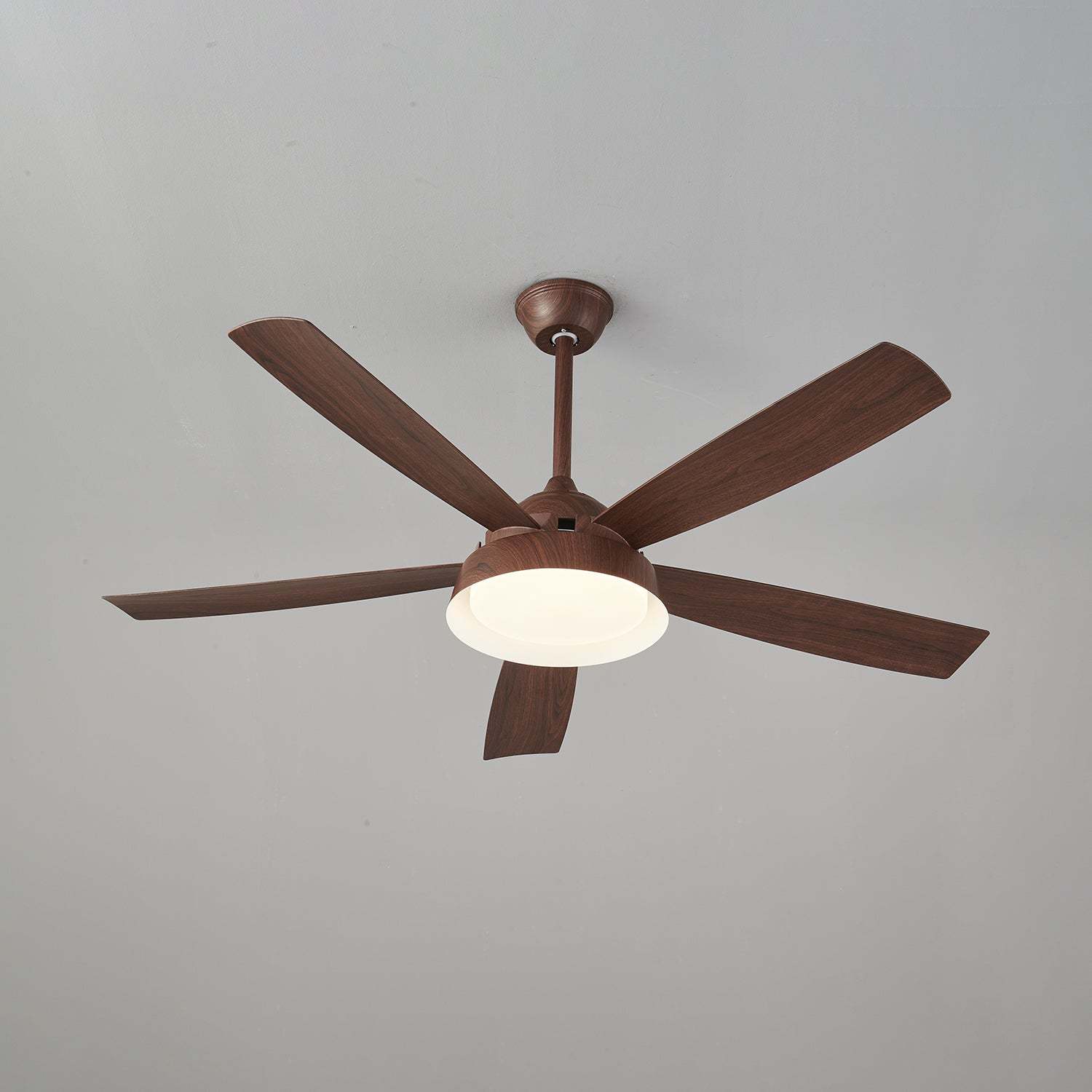 Ventilateur de Plafond Orvino en Bois avec Lumière - Neutralighting