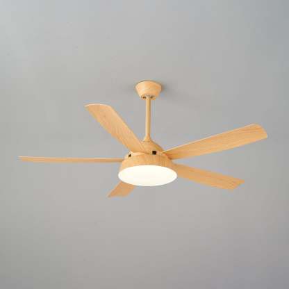 Ventilateur de Plafond Orvino en Bois avec Lumière - Neutralighting
