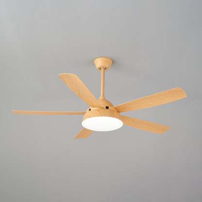 Ventilateur de Plafond Orvino en Bois avec Lumière - Neutralighting