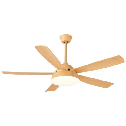 Ventilateur de Plafond Orvino en Bois avec Lumière - Neutralighting