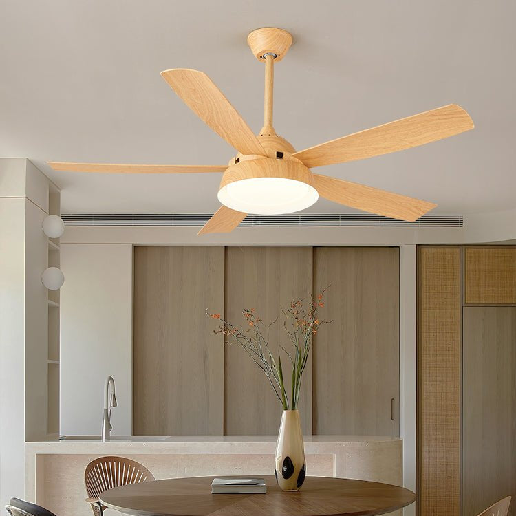 Ventilateur de Plafond Orvino en Bois avec Lumière - Neutralighting