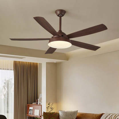 Ventilateur de Plafond Orvino en Bois avec Lumière - Neutralighting