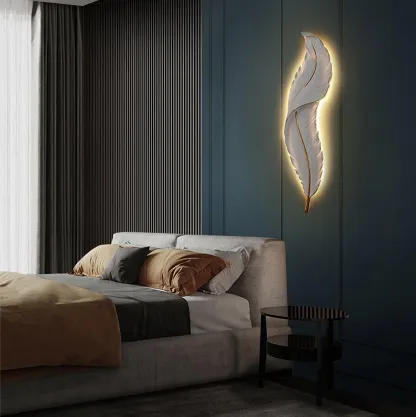 Ozawa Naturel LED Résine Applique Murale Salle à Manger Chambre à Coucher