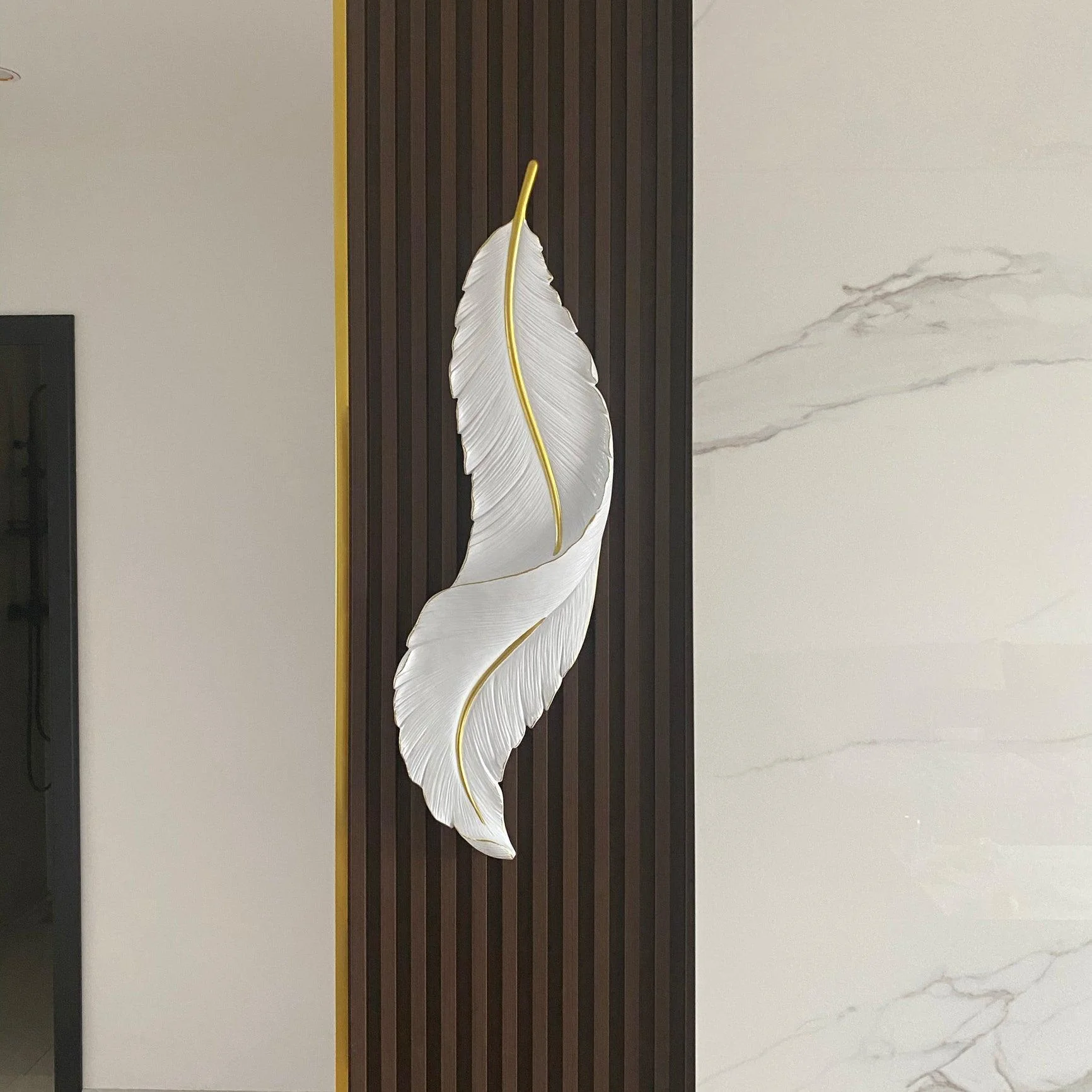 Ozawa Naturel LED Résine Applique Murale Salle à Manger Chambre à Coucher