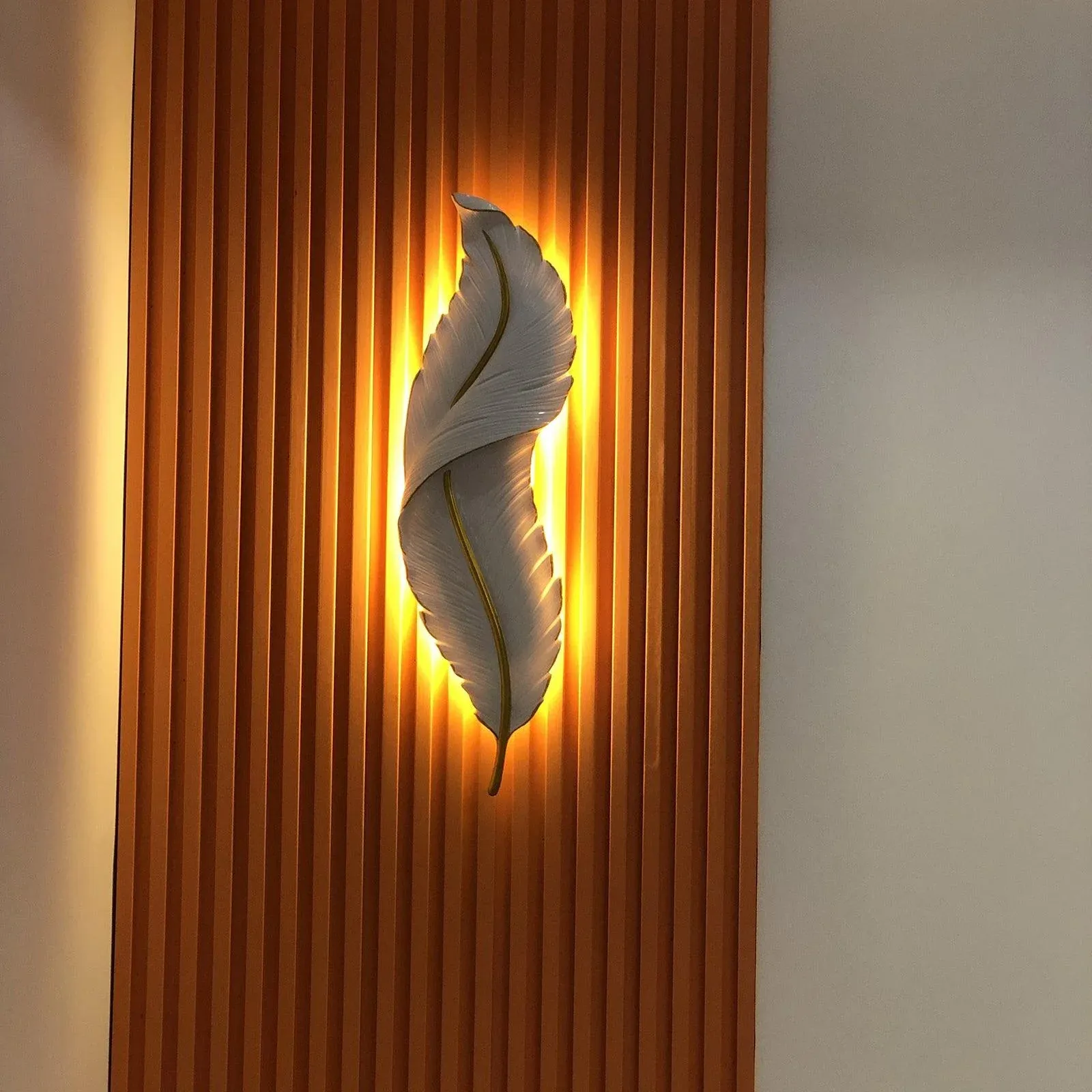 Ozawa Naturel LED Résine Applique Murale Salle à Manger Chambre à Coucher