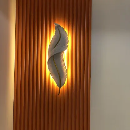 Ozawa Naturel LED Résine Applique Murale Salle à Manger Chambre à Coucher
