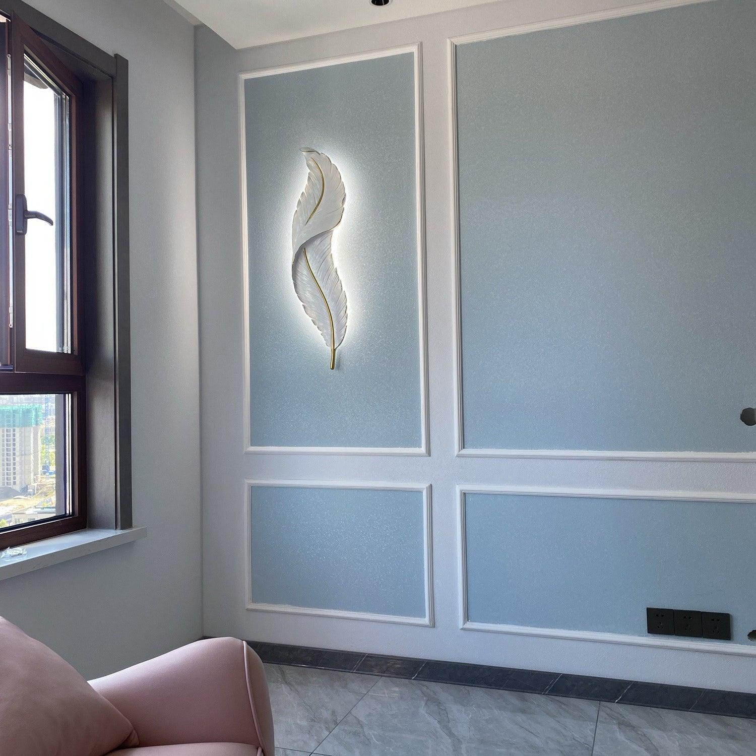 Ozawa Naturel LED Résine Applique Murale Salle à Manger Chambre à Coucher