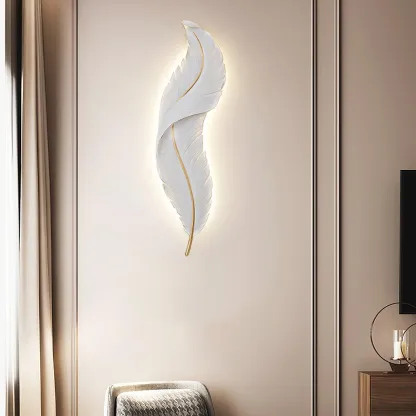 Ozawa Naturel LED Résine Applique Murale Salle à Manger Chambre à Coucher