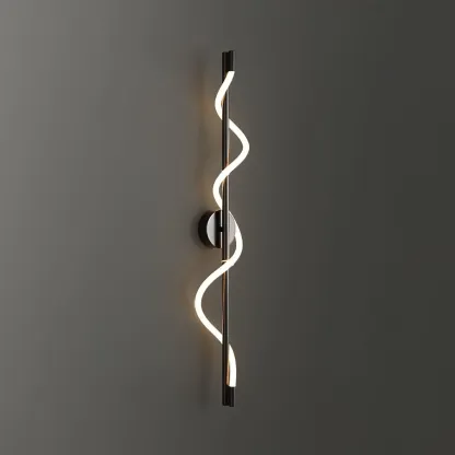 Valentina Modern Flexible Curve Metal Wall Light Living Room Bedroom