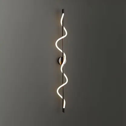 Valentina Modern Flexible Curve Metal Wall Light Living Room Bedroom