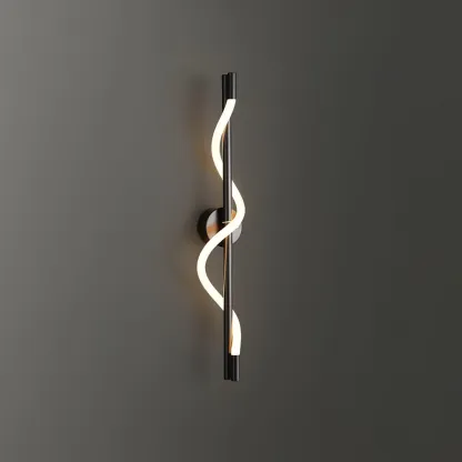 Valentina Modern Flexible Curve Metal Wall Light Living Room Bedroom