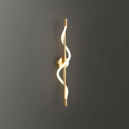 Valentina Modern Flexible Curve Metal Wall Light Living Room Bedroom