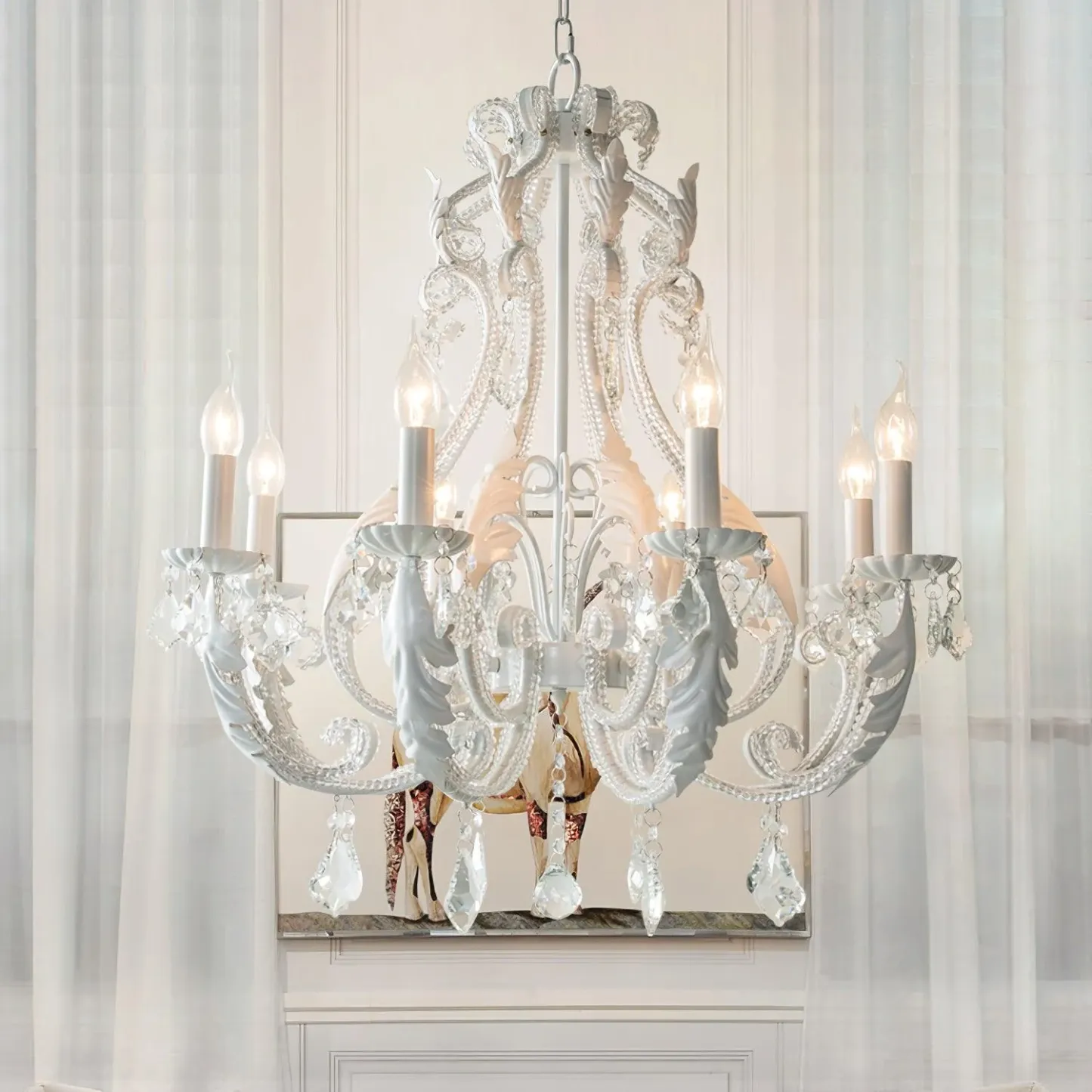 Marilyn Vintage Luxury Crystal Candle Holder Chandelier Living Room Bedroom