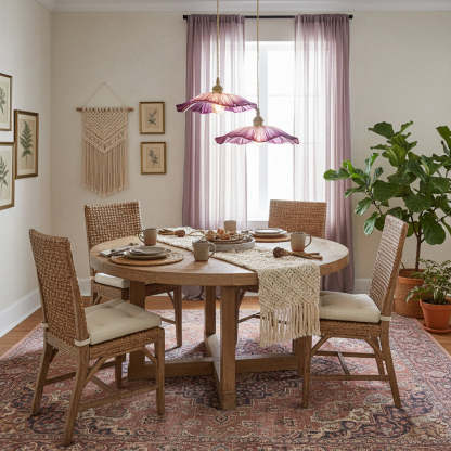 Verona Vintage Flower Glass Pendant Light