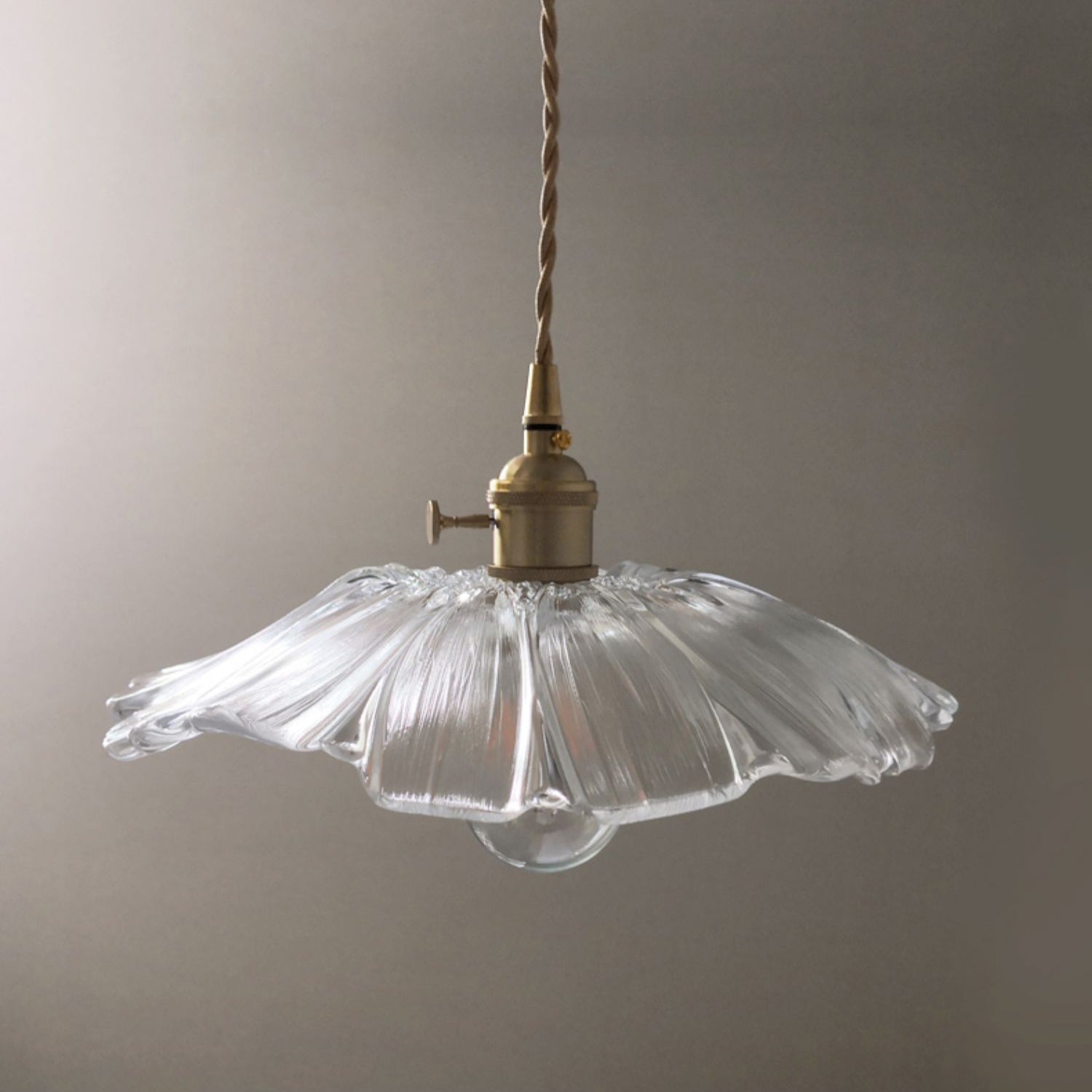 Verona Vintage Flower Glass Pendant Light