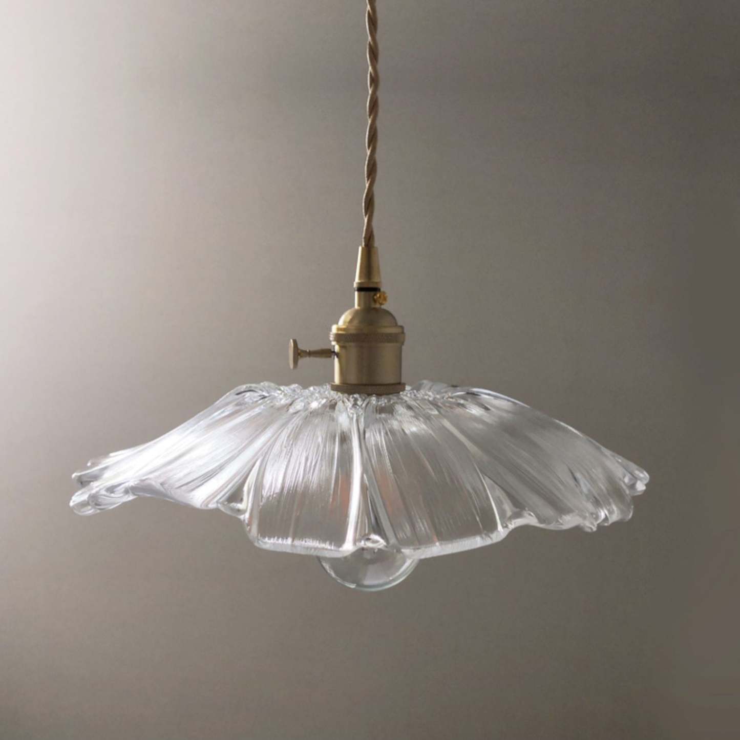 Verona Vintage Flower Glass Pendant Light