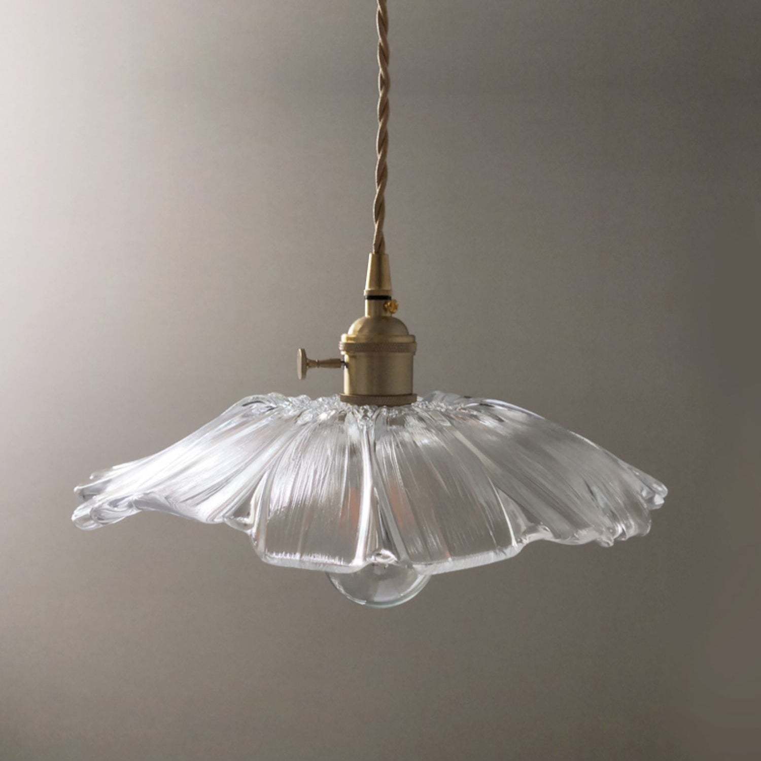 Verona Vintage Flower Glass Pendant Light