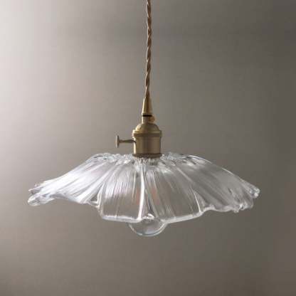 Verona Vintage Flower Glass Pendant Light