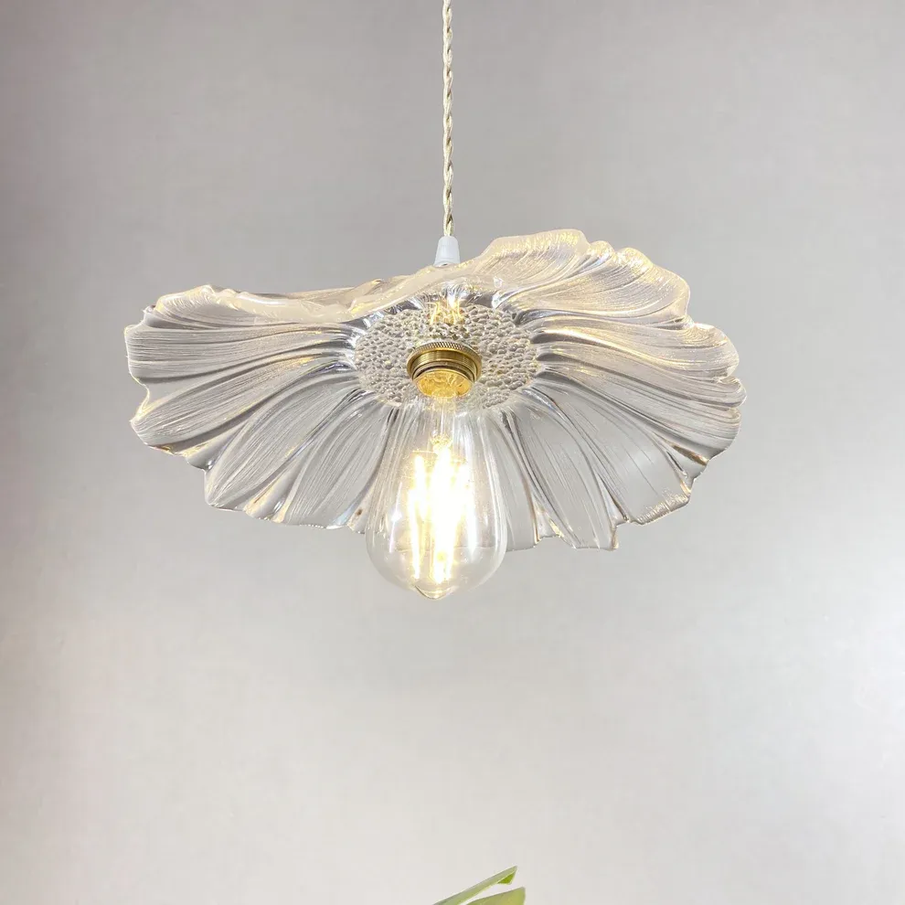 Carins Moderne Fleur Verre Suspendu Suspension Salle à Manger