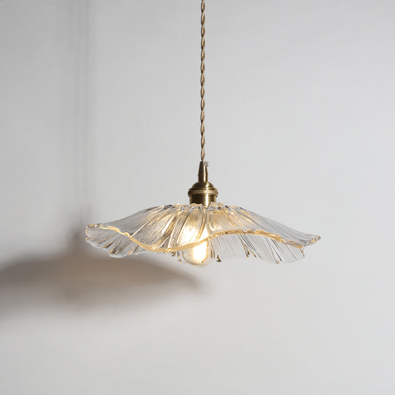 Verona Vintage Flower Glass Pendant Light
