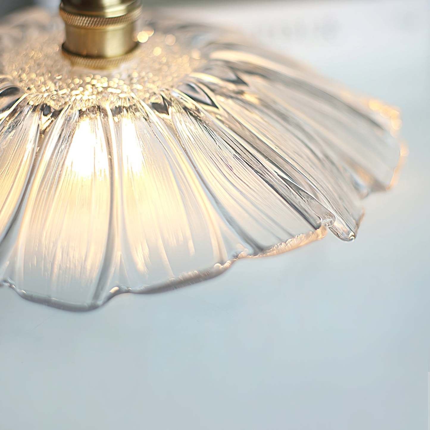 Verona Vintage Flower Glass Pendant Light