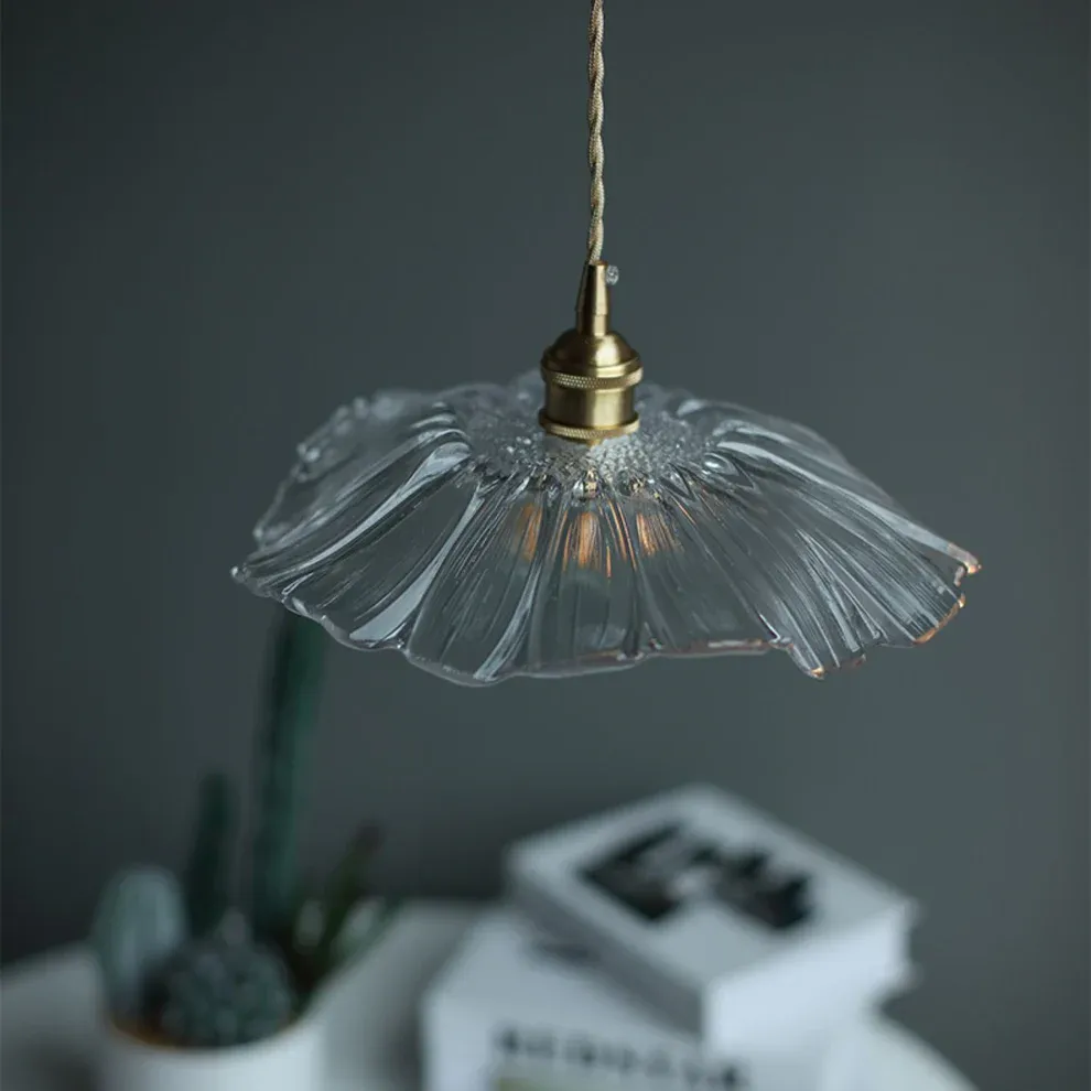 Carins Moderne Fleur Verre Suspendu Suspension Salle à Manger